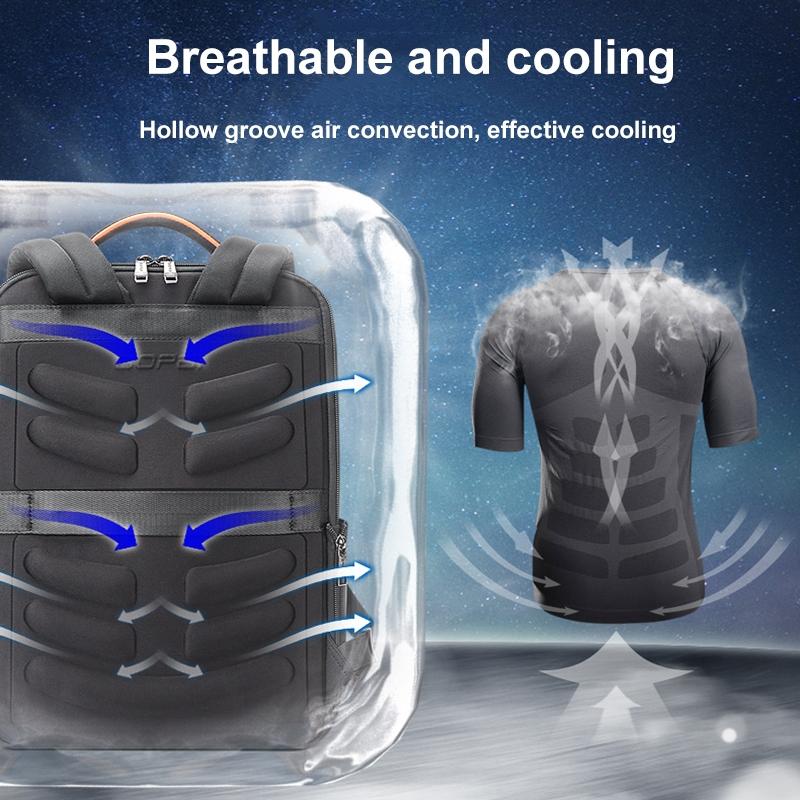 Waterproof Anti-theft Laptop Backpack - Large Capacity Black 7