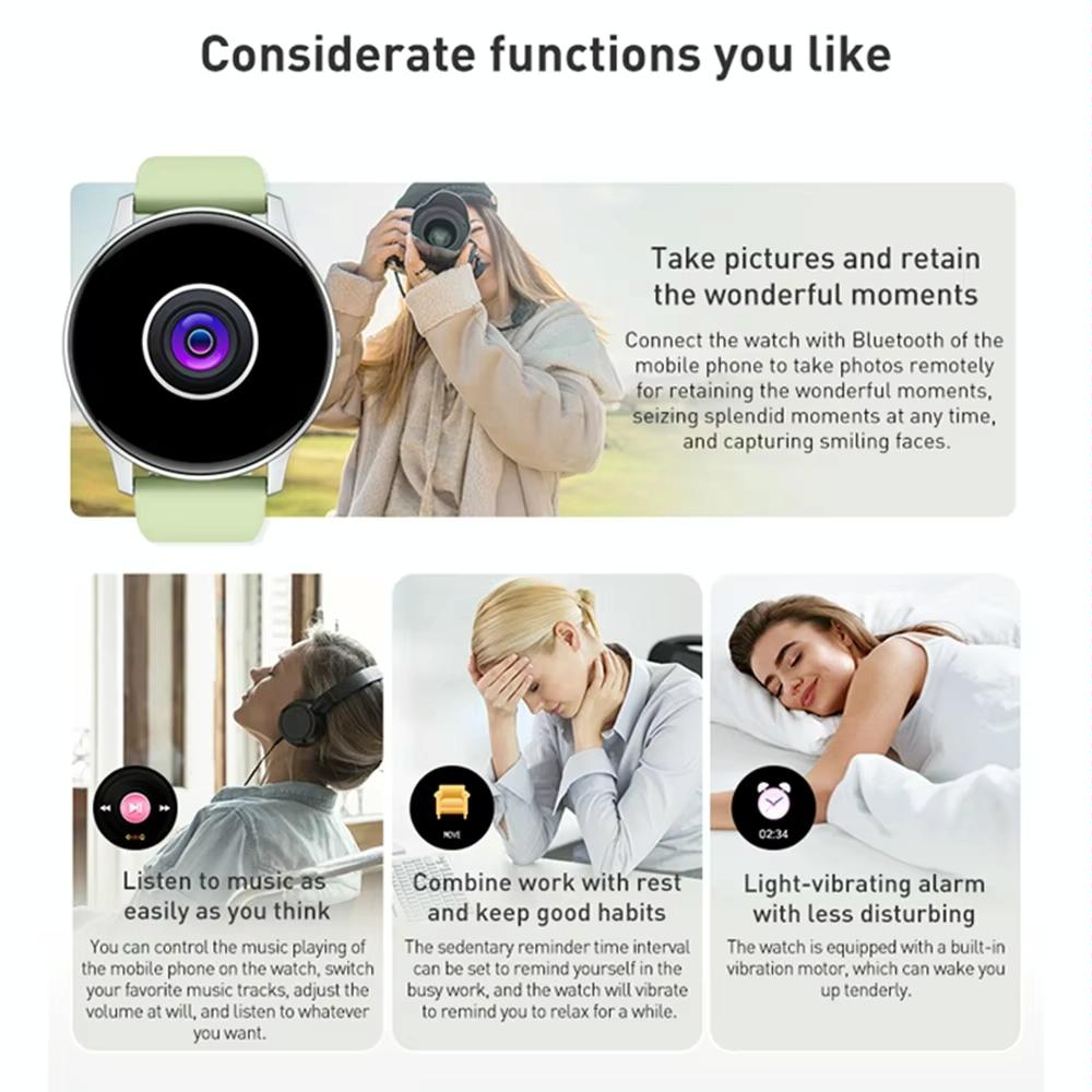 Bluetooth Talk Smartwatch Multi-Function Monitor Heart Rate / Blood Pressure / Blood Oxygen / Sleep - Black 5