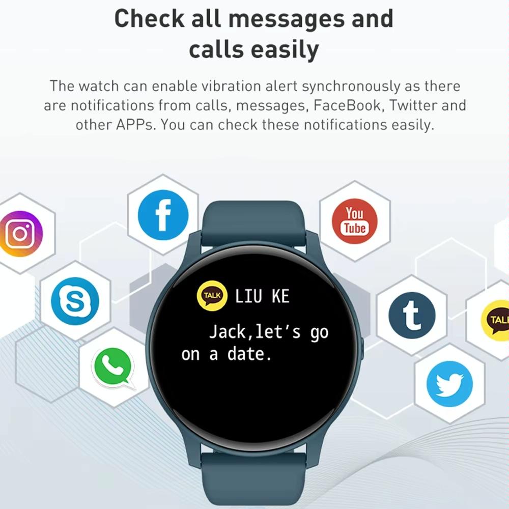Bluetooth Talk Smartwatch Multi-Function Monitor Heart Rate / Blood Pressure / Blood Oxygen / Sleep - Black 8