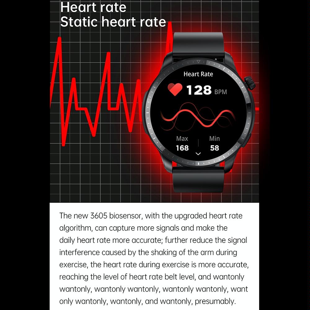 1.39 Inch Ip67 Waterproof Leather Band Smart Watch Supports Bluetooth Call / Blood Oxygen / Body Temperature Monitoring - Black 10