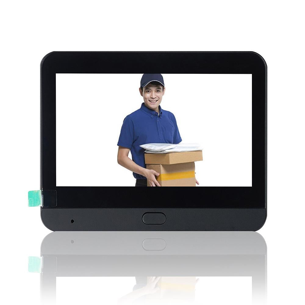 1080P Wifi Smart Cat Eye Video Doorbell - 4.3 Colour Screen - Hidden - Black 3