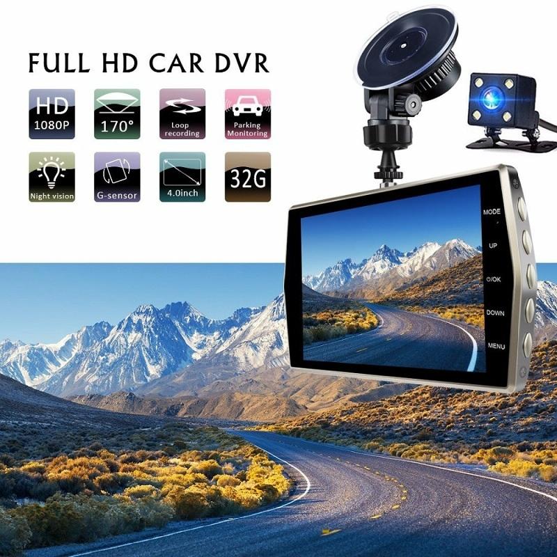 1080p Dual-lens Night Vision Driving Recorder with 4 Metal Shell 6