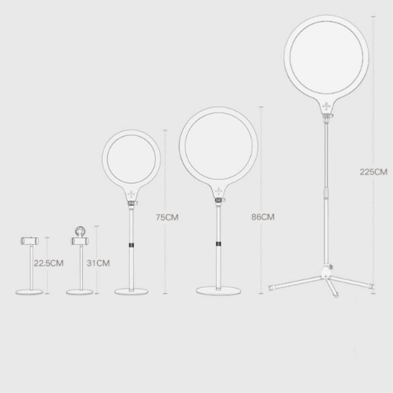 26cm Live Broadcast Beauty Light Bracket - Medium Version for Desktop Photography 4