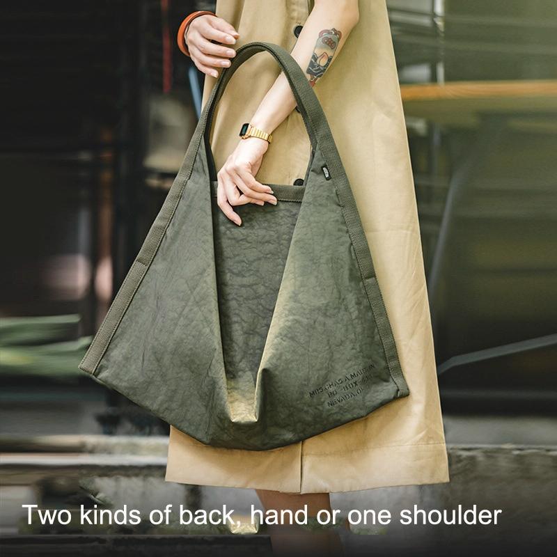 Waterproof Nylon Handbag - Large Capacity Army Green 6