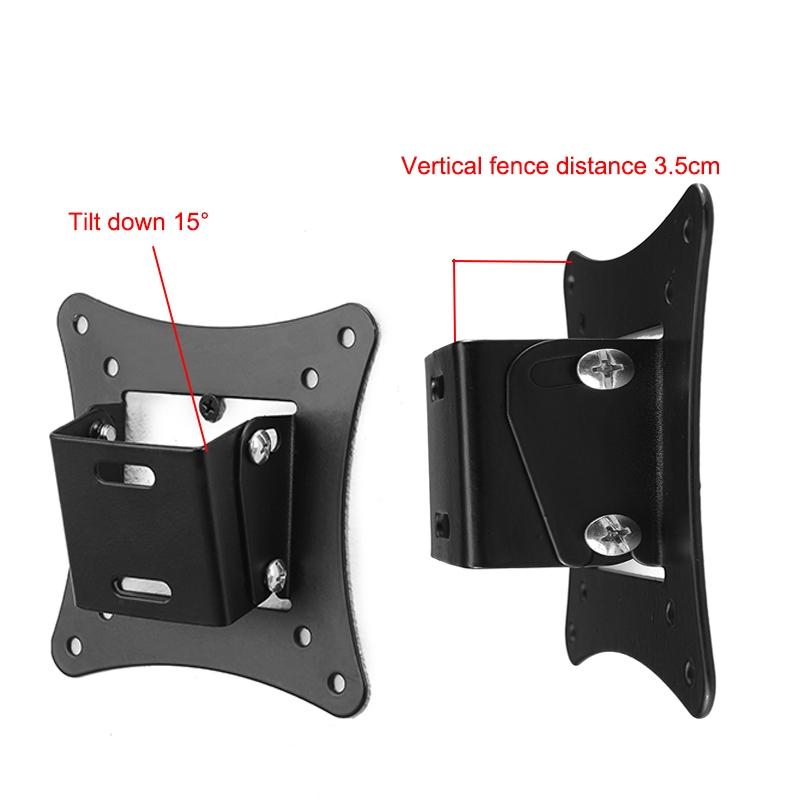 Universal Tv Monitor Stand - 5 Pcs Vertical Display Hanger - Simple & Compact - Black 4
