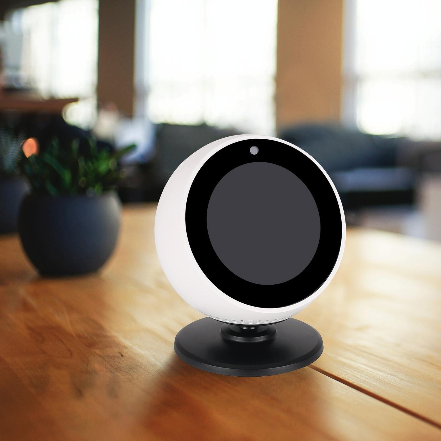 Adjustable Angle Bluetooth Speaker Bracket for Amazon Echo Spot - White 6