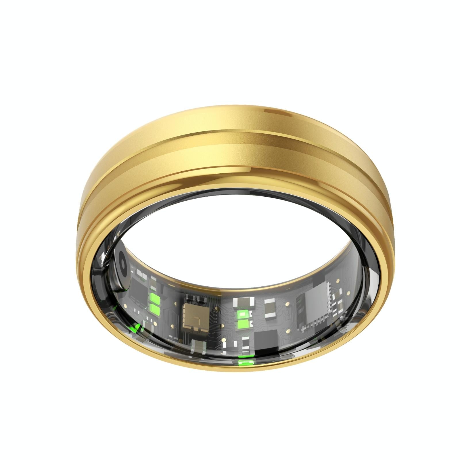 Smart Ring With Heart Rate Blood Oxygen Sleep Monitoring & Sports Modes - Size 9 - Black 4