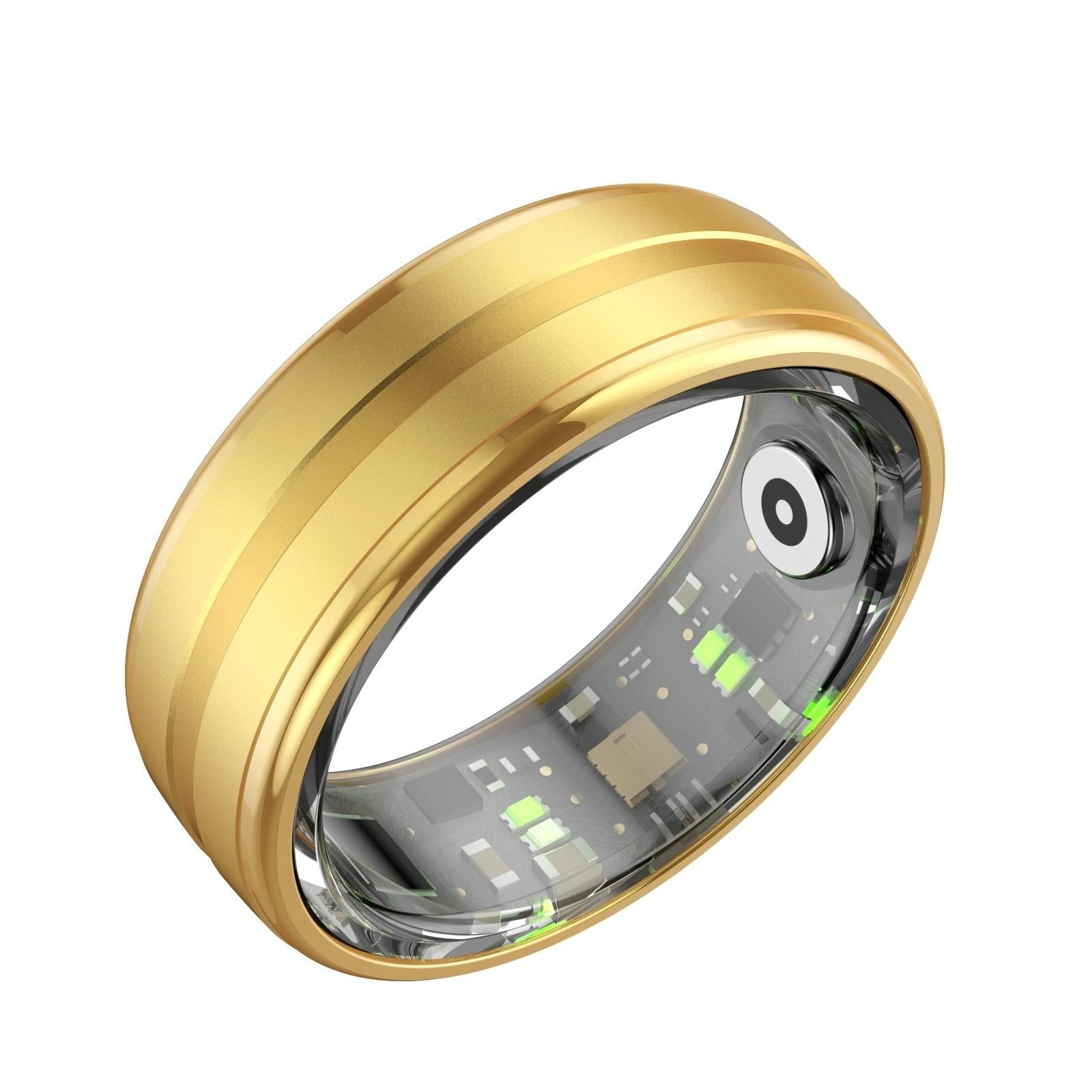 Smart Ring With Heart Rate Blood Oxygen Sleep Monitoring & Sports Modes - Size 9 - Black 5