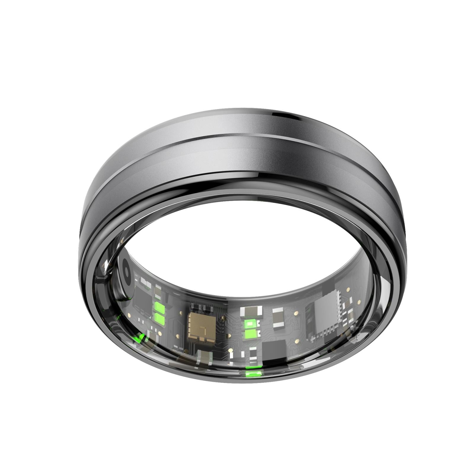 Smart Ring With Heart Rate Blood Oxygen Sleep Monitoring & Sports Modes - Size 9 - Black 15