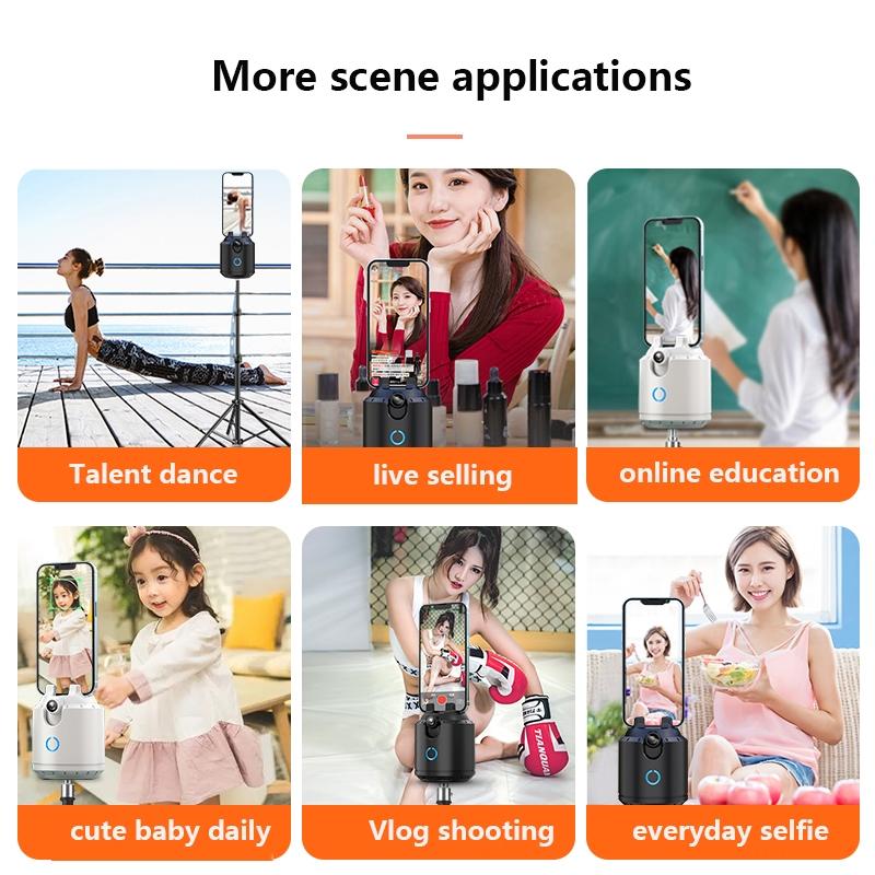 Smart Desktop Ptz with 360 Degree Rotation and Automatic Tracking - Black 9