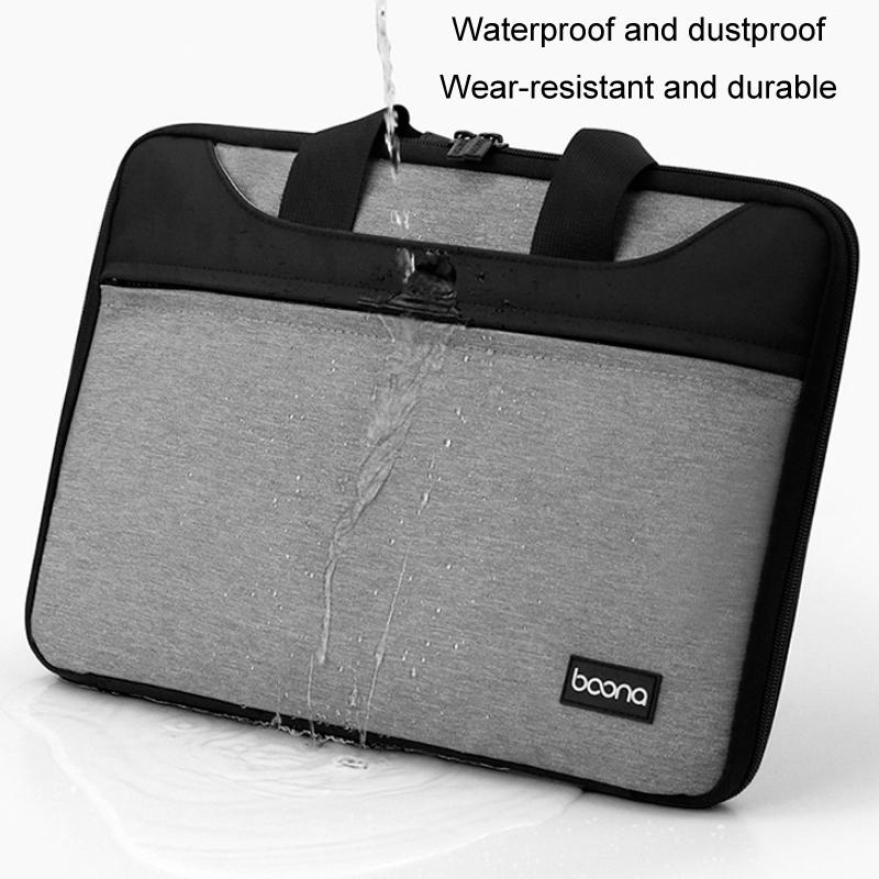 Waterproof Oxford Cloth Laptop Bag - Full Open Portable - 11 / 12 Inches - Black 6
