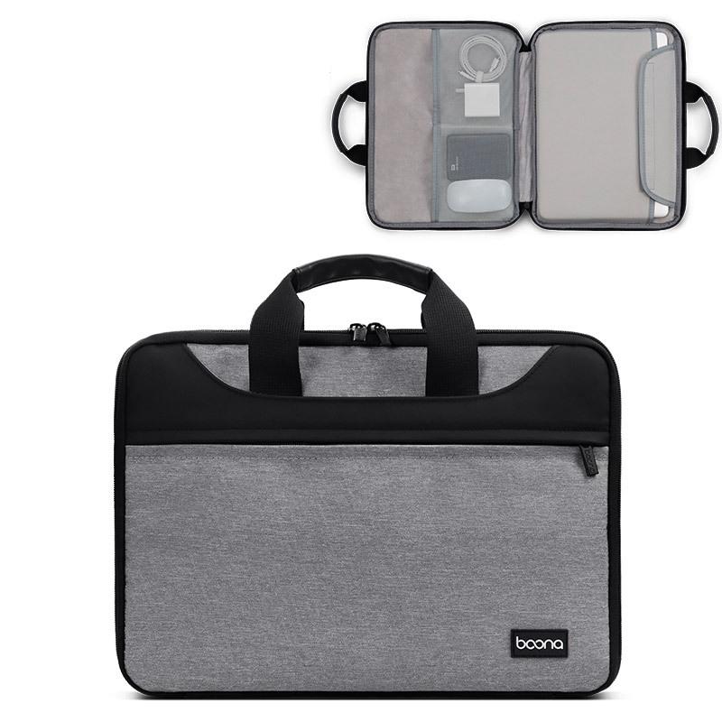 Waterproof Oxford Cloth Laptop Bag - Full Open Portable - 11 / 12 Inches - Black 12