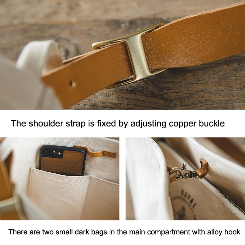 Retro Print Crossbody Bag White 4