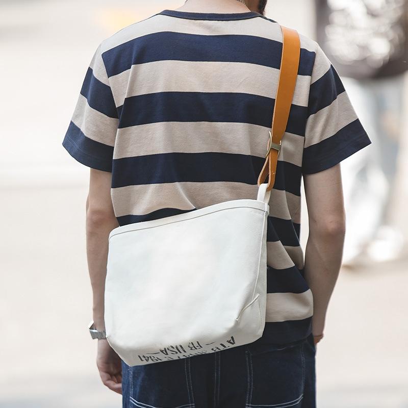 Retro Print Crossbody Bag White 7