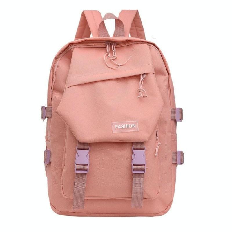 School Backpack with Harajuku Style - White 6