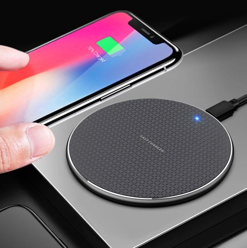2 Pack Universal 10W Aluminum Wireless Charger With 1M Cable 3