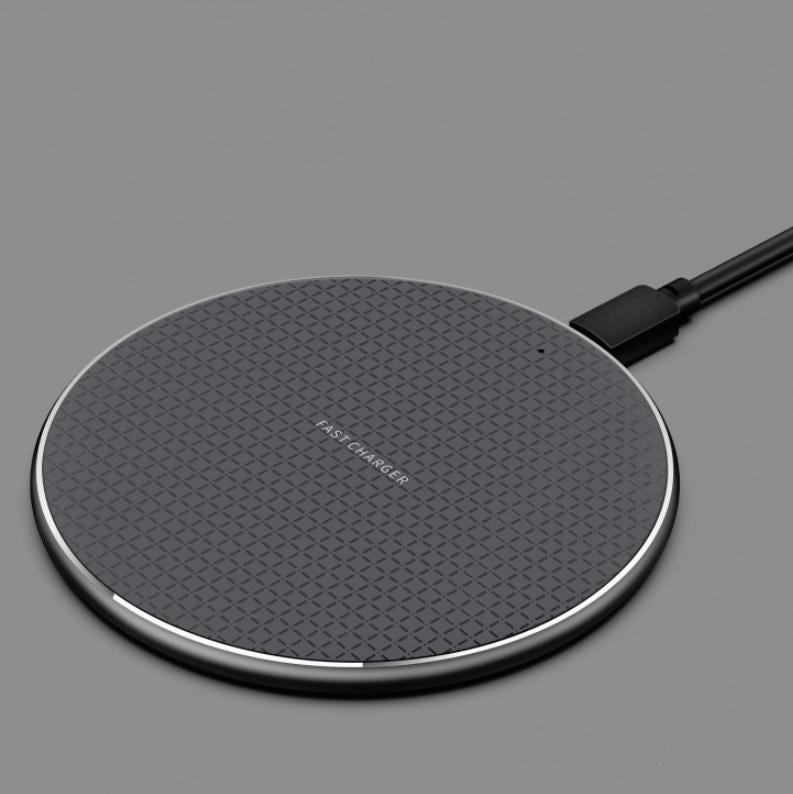 2 Pack Universal 10W Aluminum Wireless Charger With 1M Cable 4
