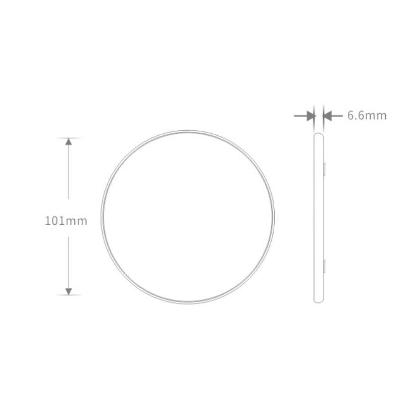 2 Pack Universal 10W Aluminum Wireless Charger With 1M Cable 9