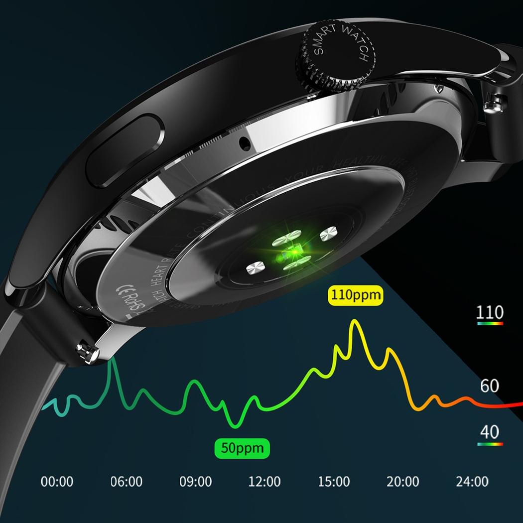 1.32 Inch Heart Rate Monitoring Smart Watch With Payment Function - Black Steel 7