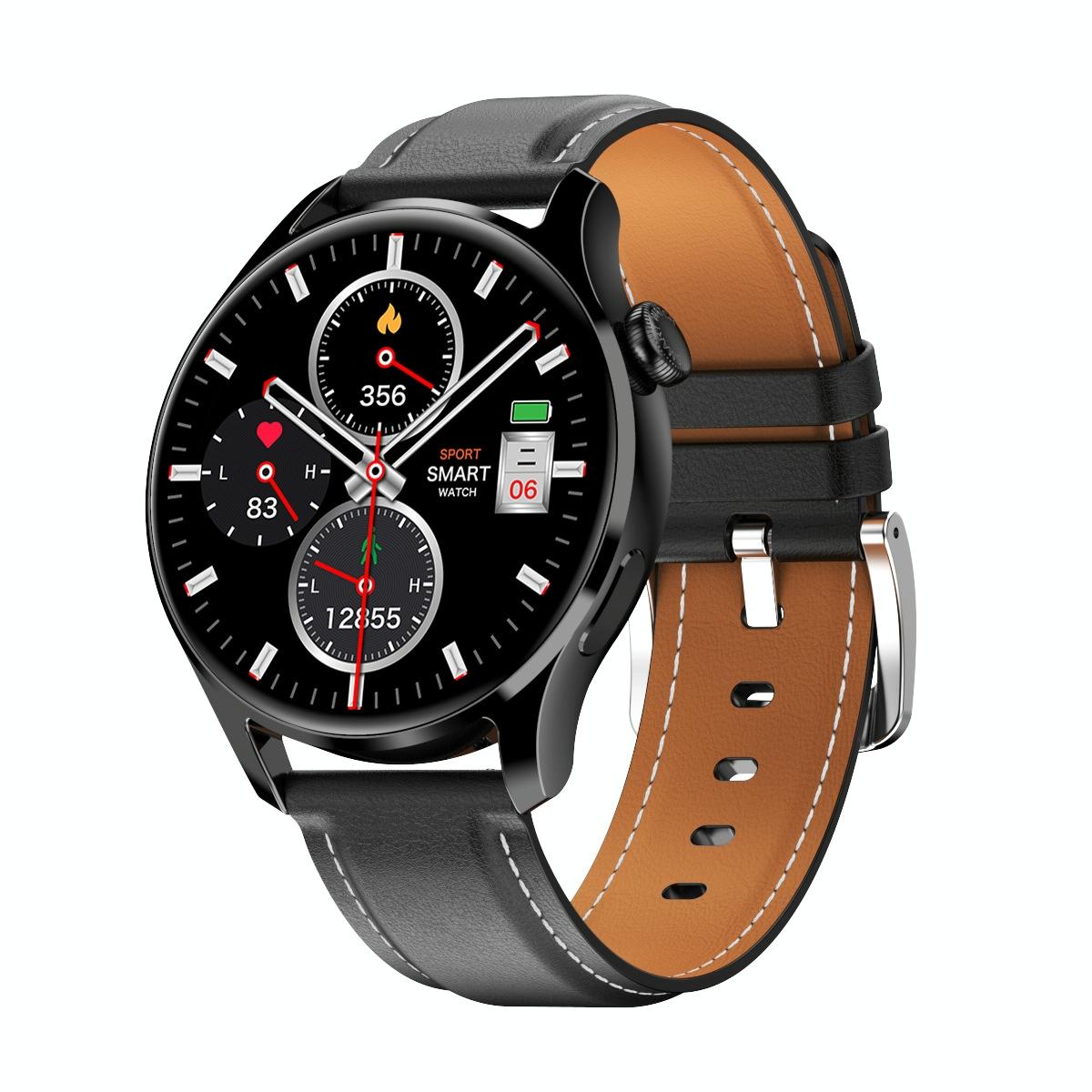 1.32 Inch Heart Rate Monitoring Smart Watch With Payment Function - Black Steel 9