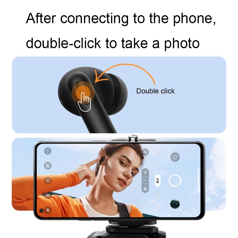 Wireless Bluetooth Earphones with Noise Reduction and Ai Call - White 9