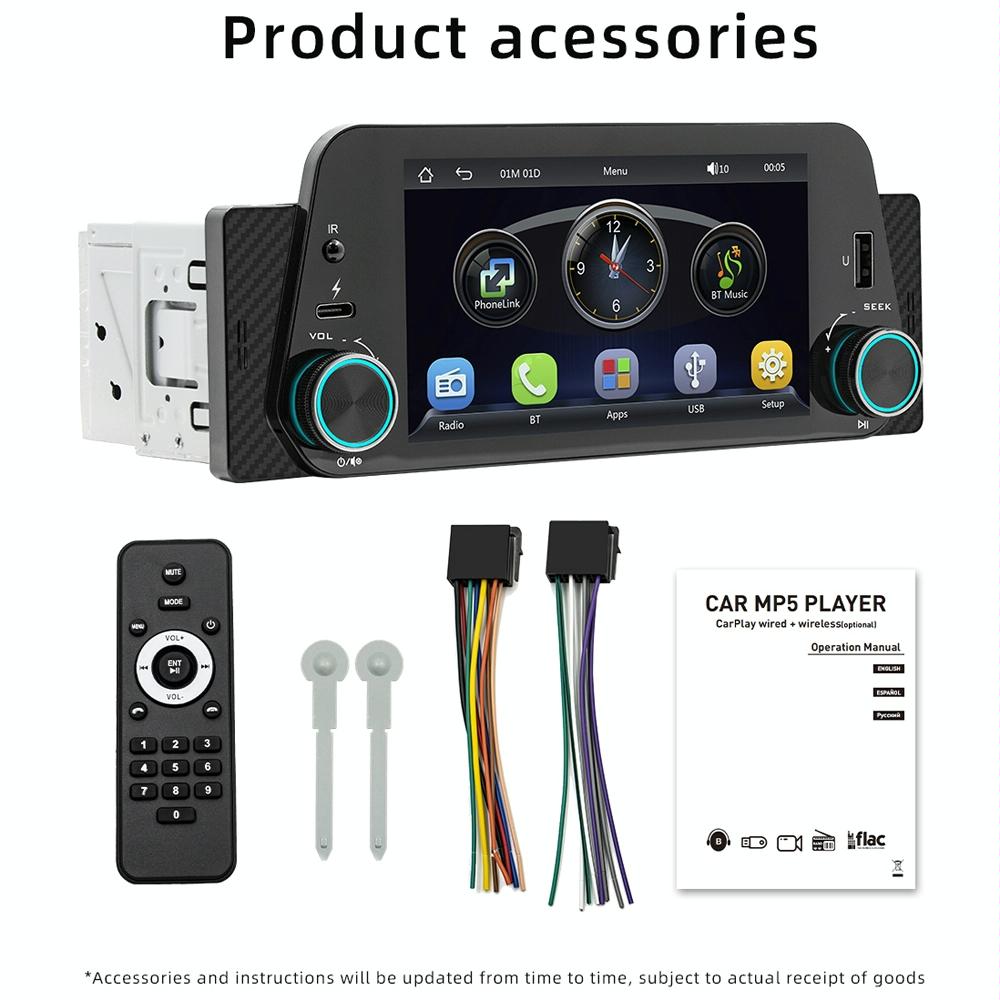 5 Inch Bluetooth Mp5 Inch Car Radio - Hands-Free F152W 5