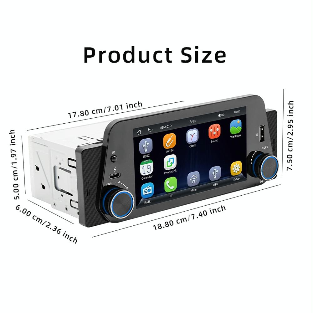 5 Inch Bluetooth Mp5 Inch Car Radio - Hands-Free F152W 6