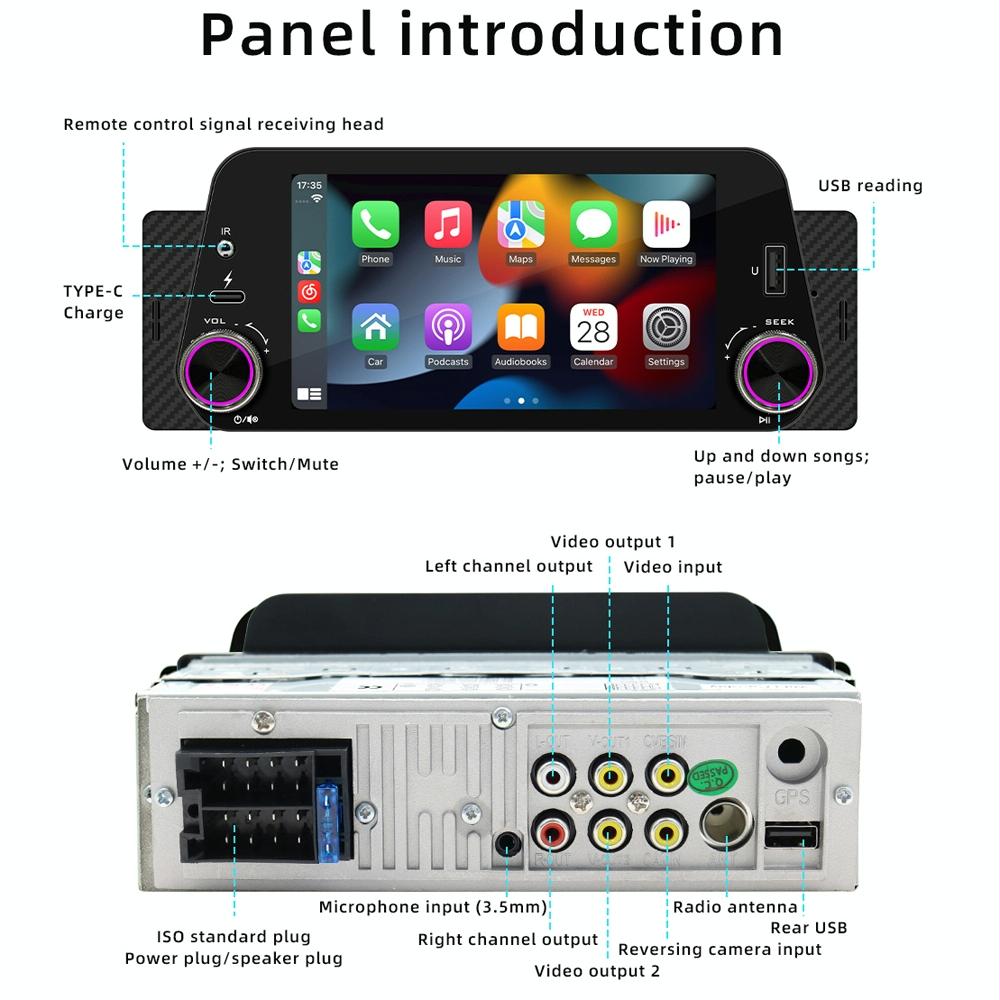 5 Inch Bluetooth Mp5 Inch Car Radio - Hands-Free F152W 7