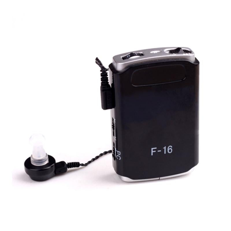 High Power Mini Hearing Aid Amplifier Pocket Receiver Black