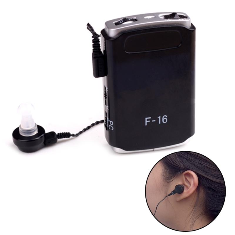 High Power Mini Hearing Aid Amplifier Pocket Receiver Black 3