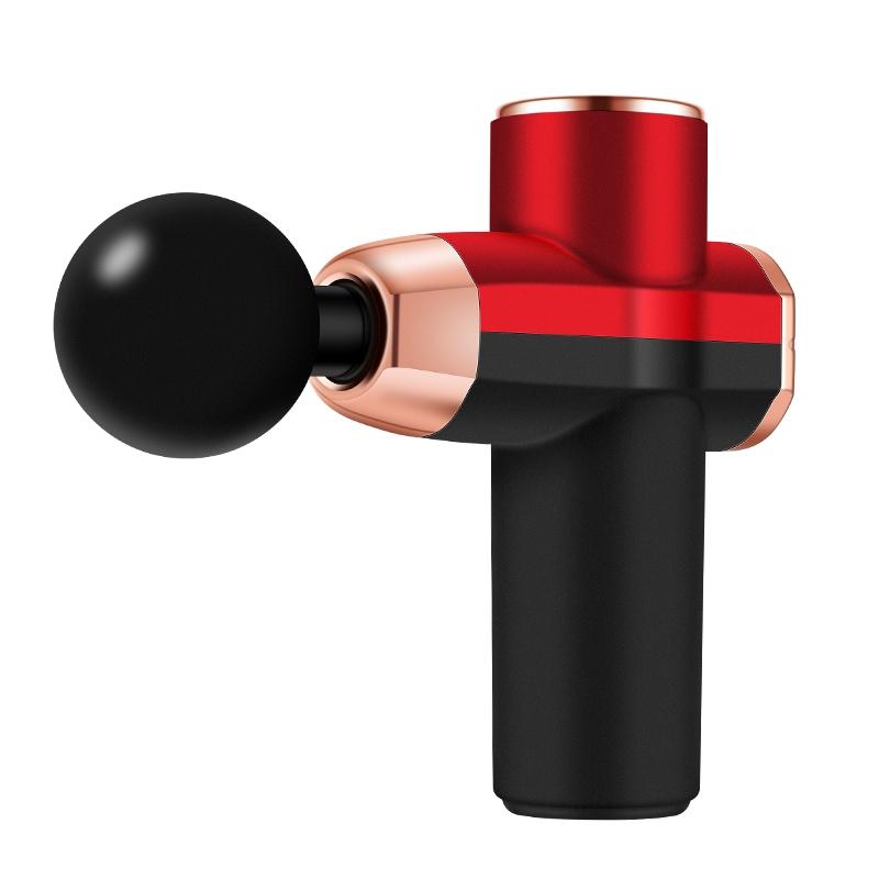 Compact 12V Muscle Relax Massage Gun - Mini Size - Black Red 9