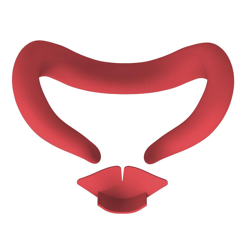 Silicone Face Cover with Nose Pad for Meta Quest 3 - Eye Mask - Black