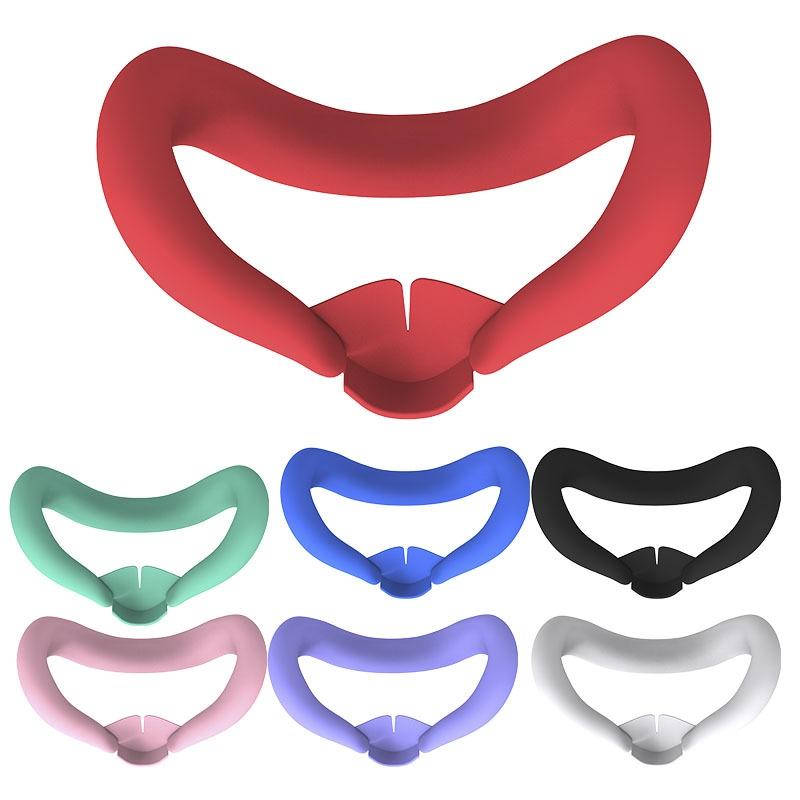Silicone Face Cover with Nose Pad for Meta Quest 3 - Eye Mask - Black 4