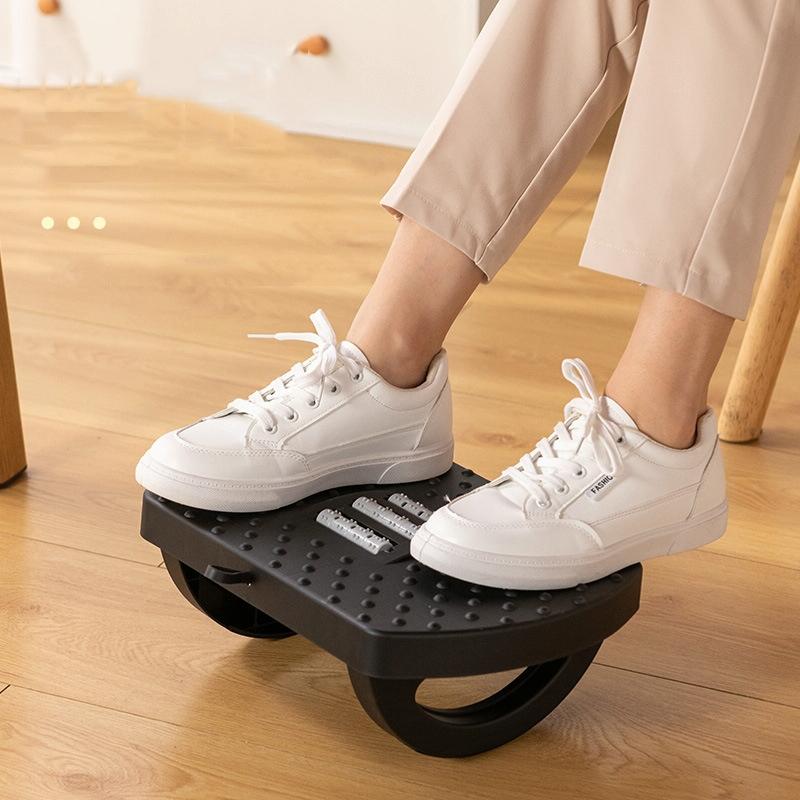 180 Degree Swing Footstool With Handle Black 4