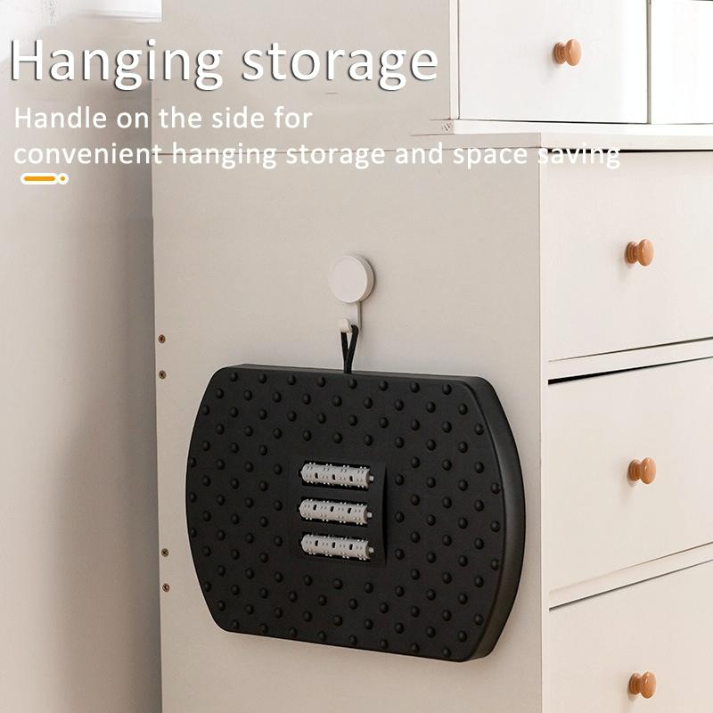 180 Degree Swing Footstool With Handle Black 7