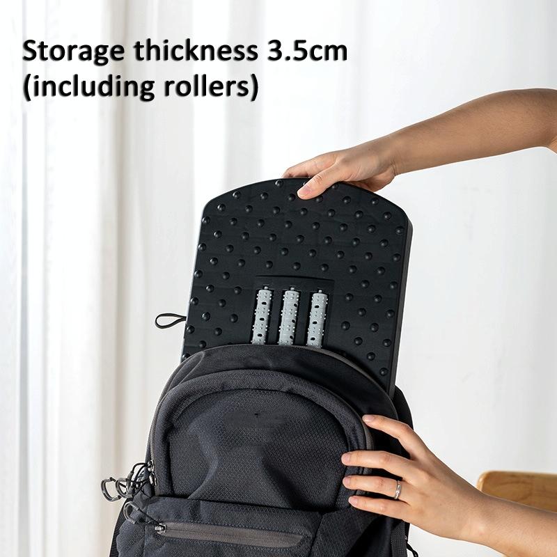 180 Degree Swing Footstool With Handle Black 8