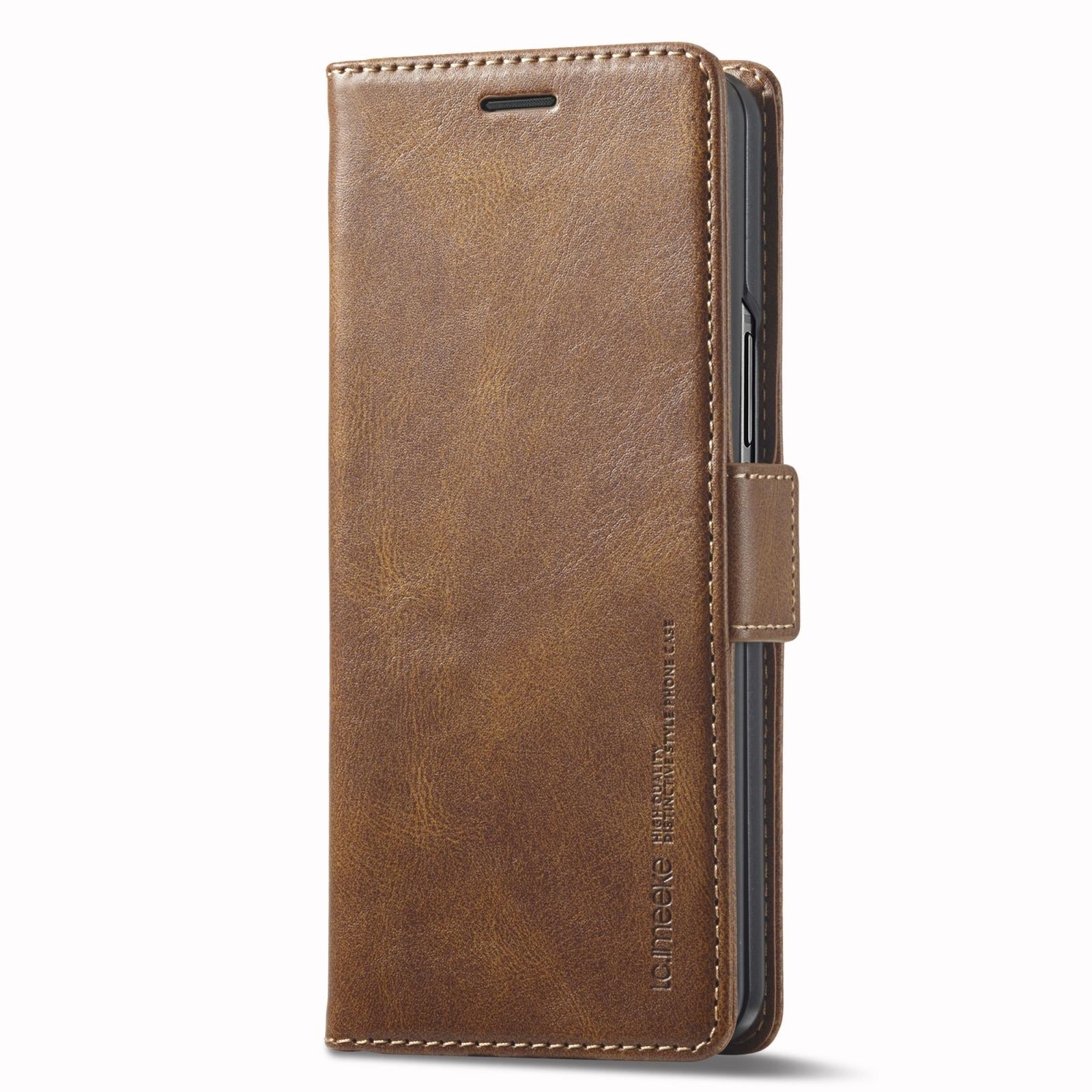 For Samsung Galaxy Z Fold4 5G Rfid Leather Phone Case - Secure & Stylish - Brown 9