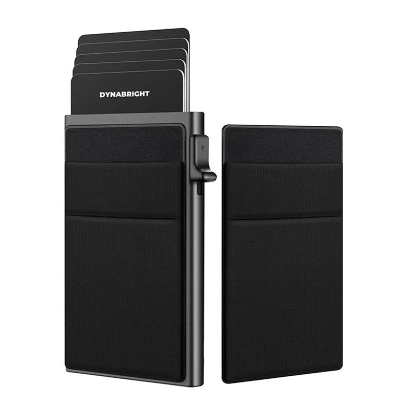 Men Slim Metal Rfid Blocking Wallet - Black 3
