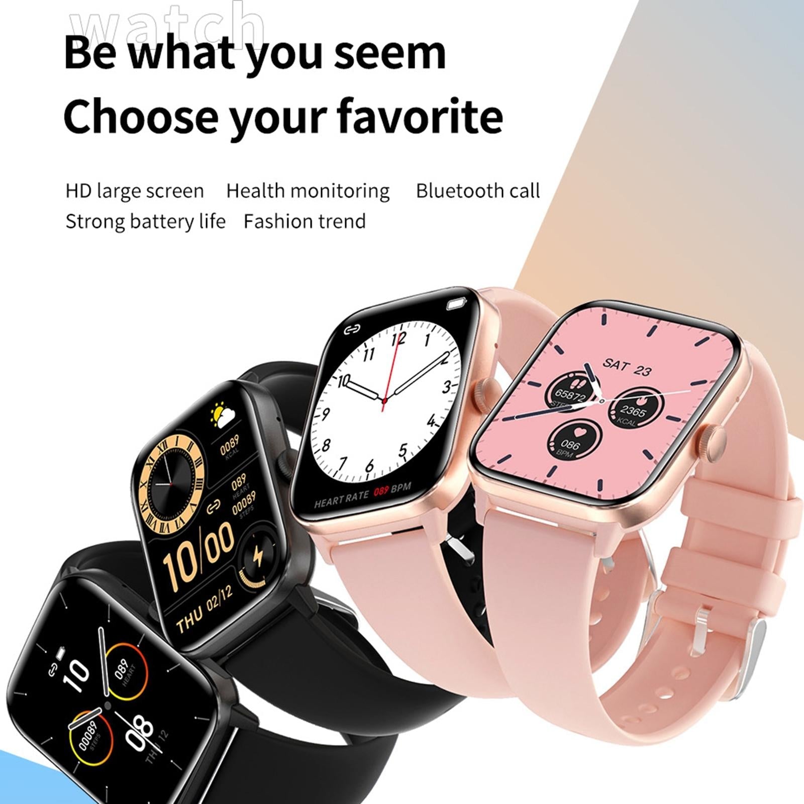 1.91 Inch Bt5.2 Smart Sport Watch Support Sleep / Heart Rate / Blood Oxygen / Temperature / Blood Pressure Health Monitor - Pink 5