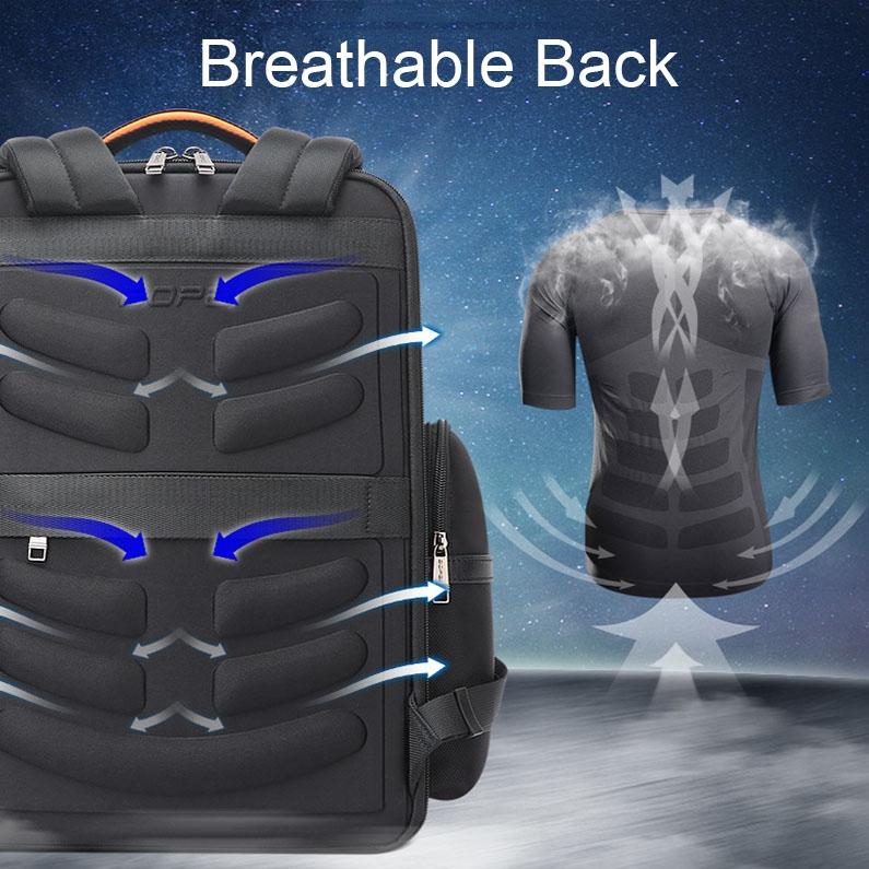 Multifunctional Usb Business Backpack with Anti-theft Feature - Black 5