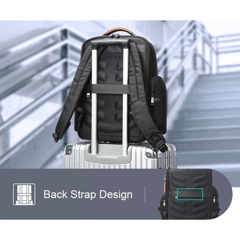 Multifunctional Usb Business Backpack with Anti-theft Feature - Black 7