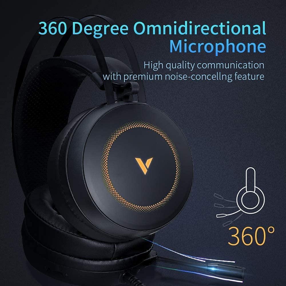 Rgb Gaming Headset With Virtual 7.1 Surround Sound And Noise Reduction 8