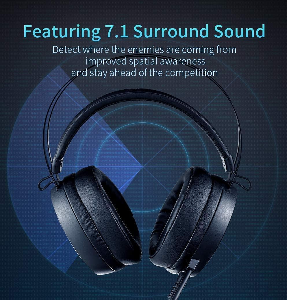 Rgb Gaming Headset With Virtual 7.1 Surround Sound And Noise Reduction 9