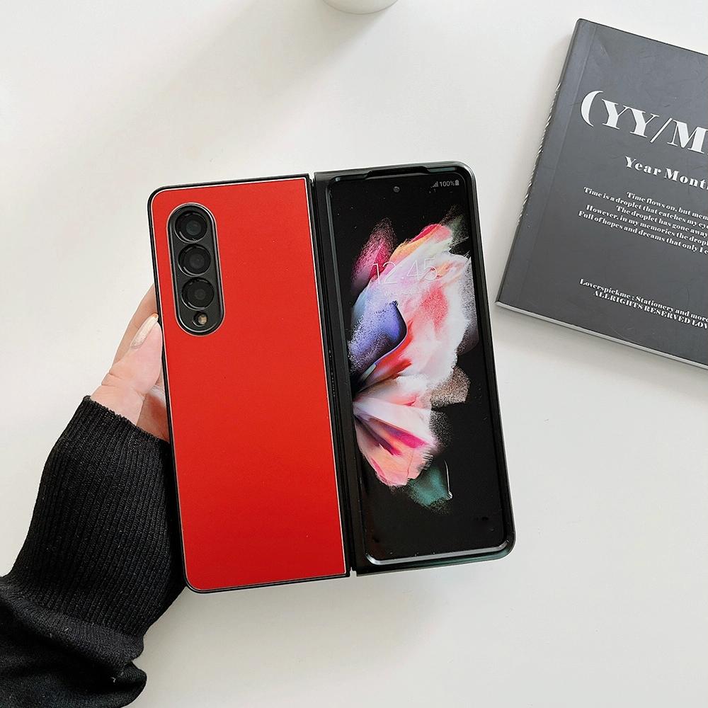 For Samsung Galaxy Z Fold4 5G Aluminum Foldable Phone Case - Red 3