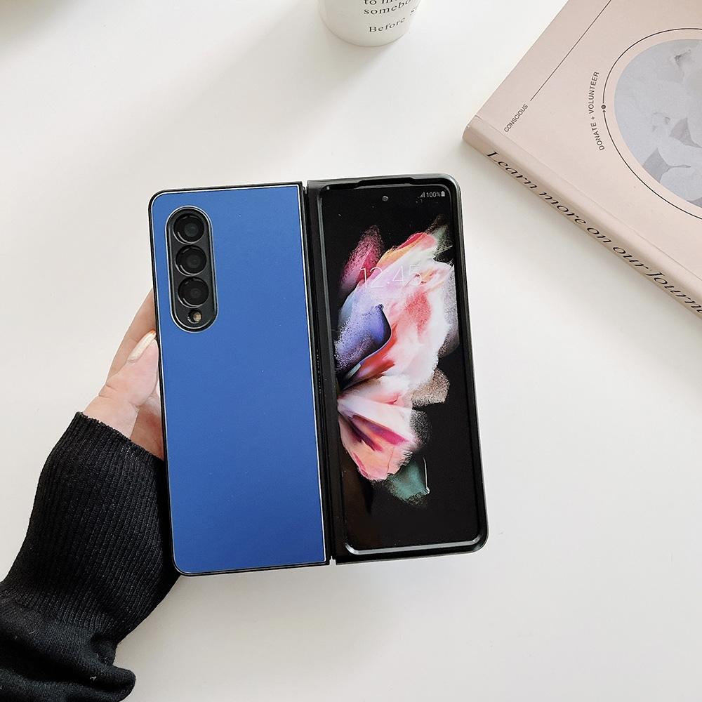 For Samsung Galaxy Z Fold4 5G Aluminum Foldable Phone Case - Red 9