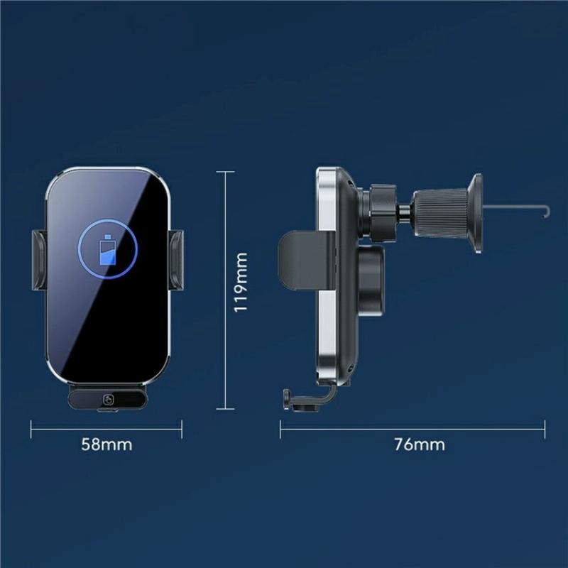 Intelligent Induction Wireless Car Charger - 66w High Power - Tarnish 8