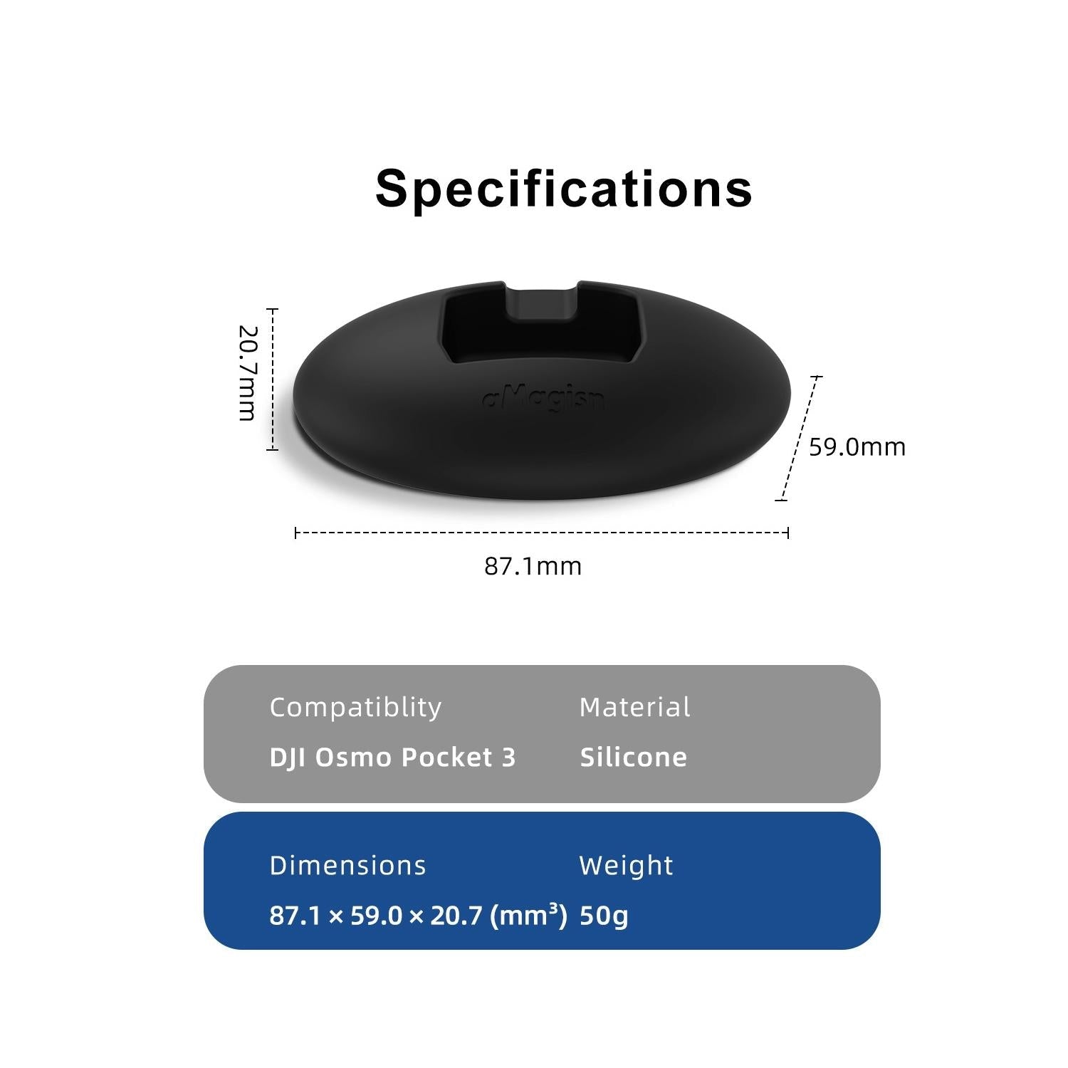 Silicone Base for Dji Pocket 3 - Double Sided Glue 6