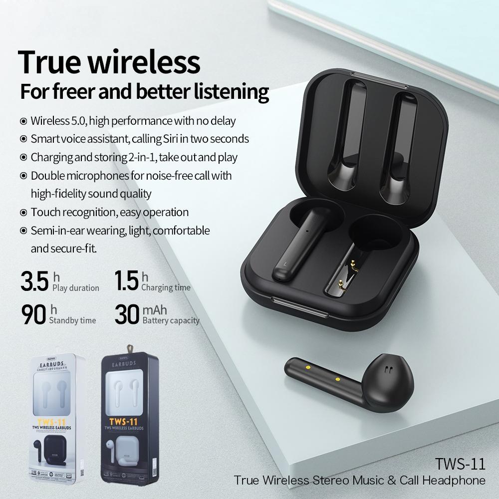 Wireless Earphones with Charging Box - True Bluetooth - Black 4