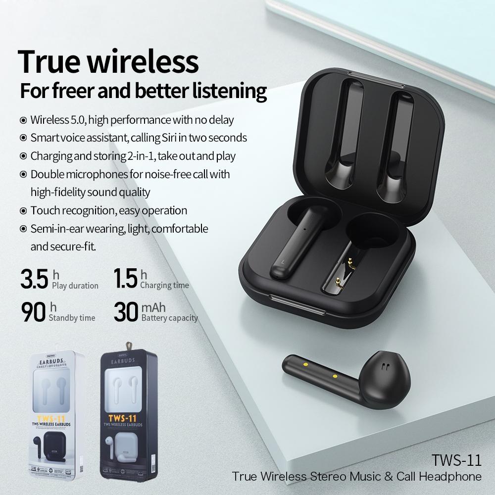 Wireless Earphones with Charging Box - True Bluetooth - Black 10