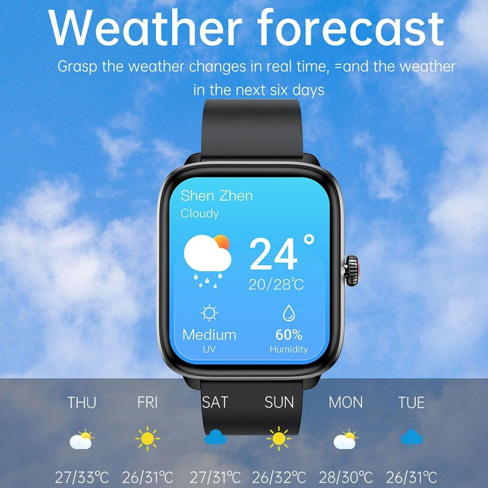 1.96 Inch Ip67 Waterproof Silicone Band Smart Watch Supports Dual-Mode Bluetooth Call / Heart Rate Monitoring - Black 14